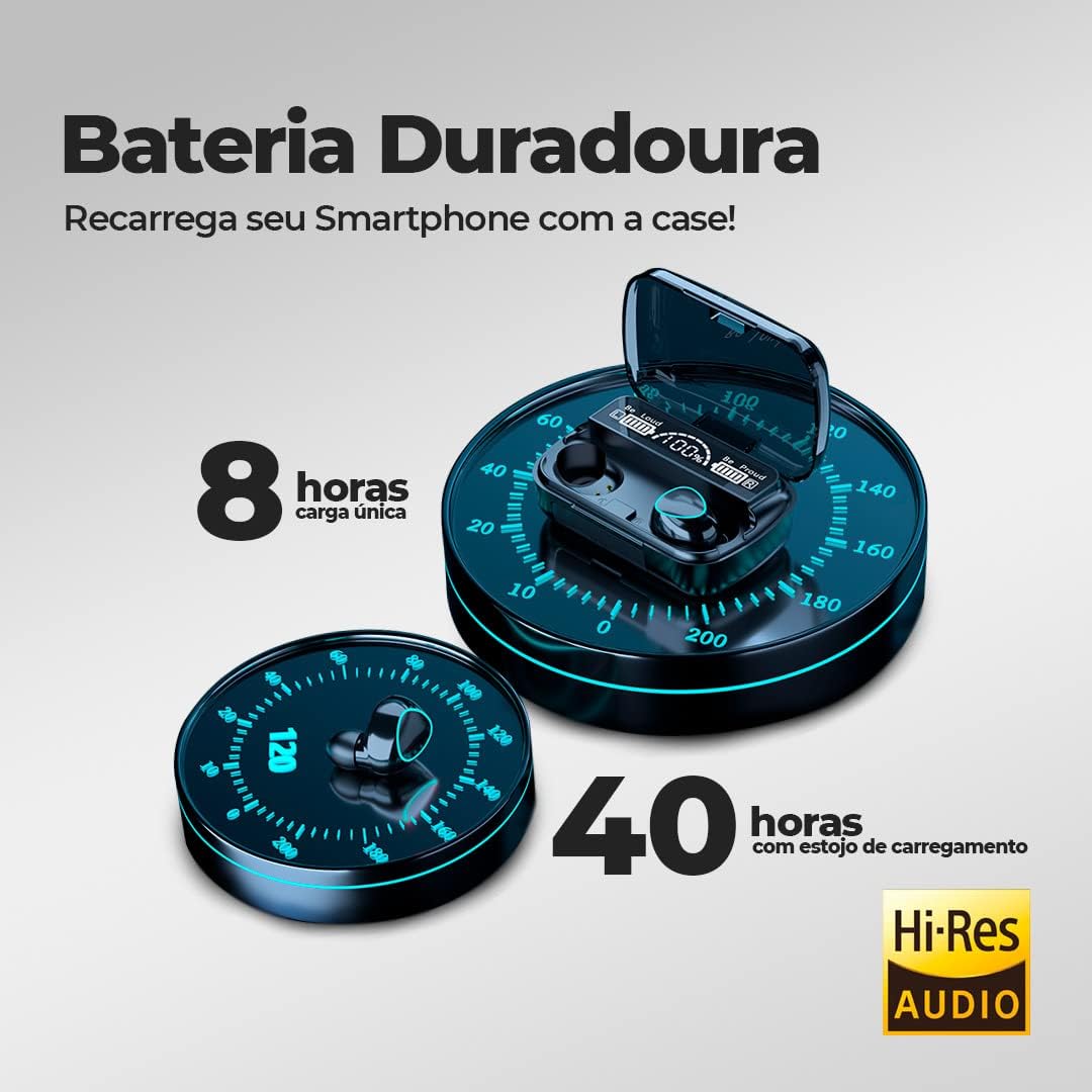 Fone de Ouvido 4Leader TWS com cancelamento de ruído ativo (ANC)