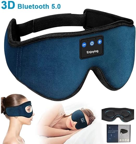 Máscara Para Dormir Com Fone Sem Fio 4Leader