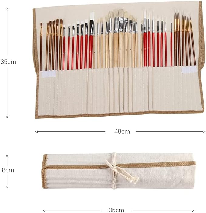 Kit 38 Pincéis De Pintura 4Leader
