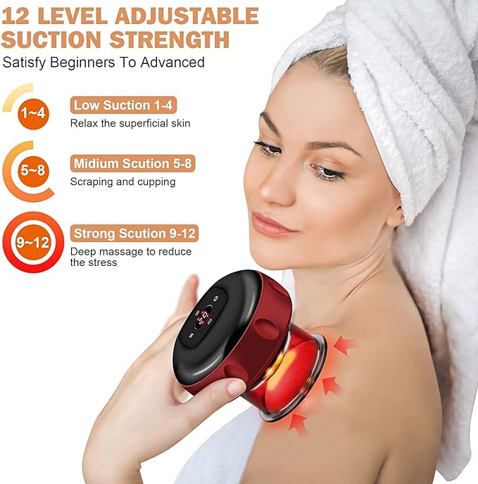 Kit Ventosa Elétrica de Silicone para Terapia de Vácuo