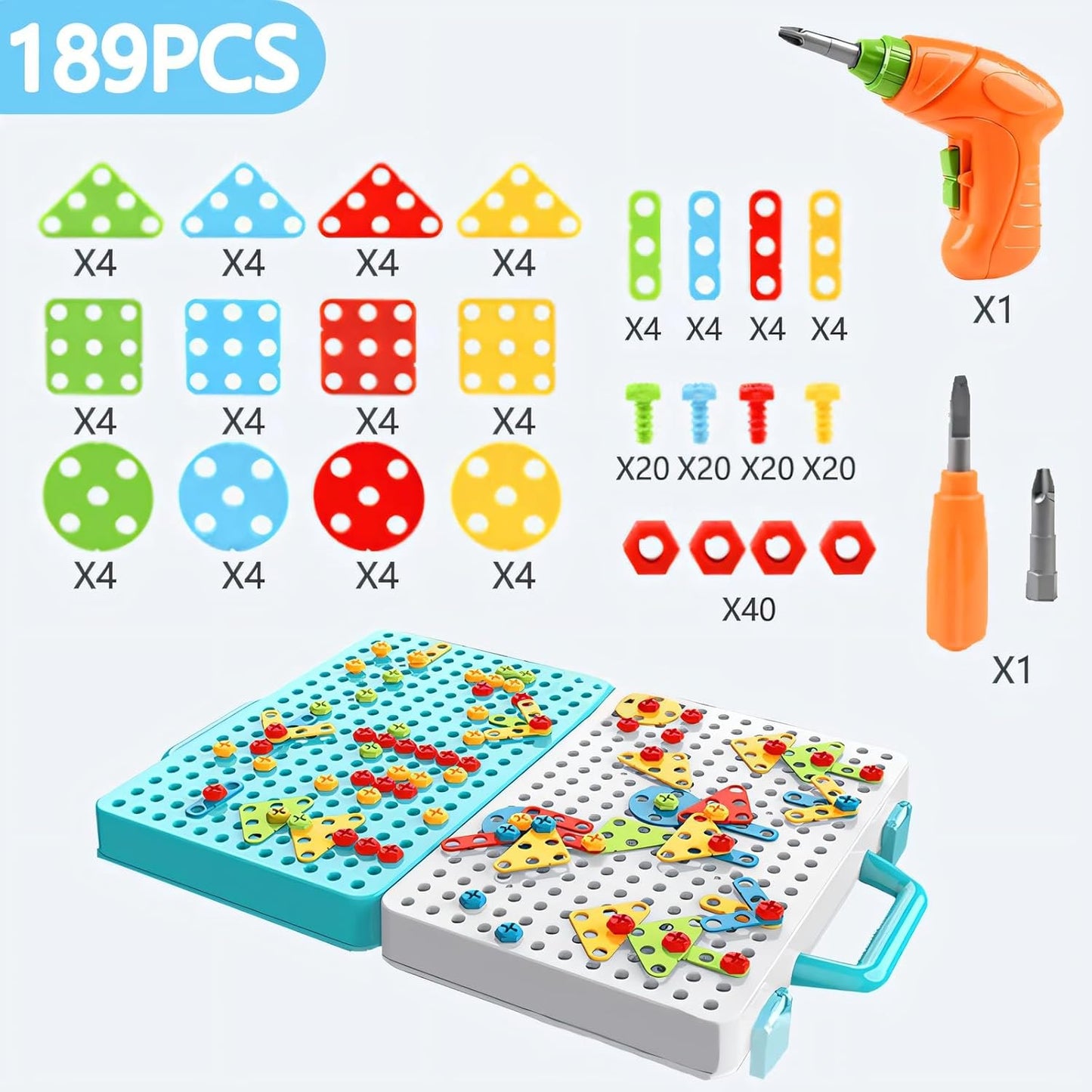 Maleta de Ferramentas Brinquedo Infantil 4Leader