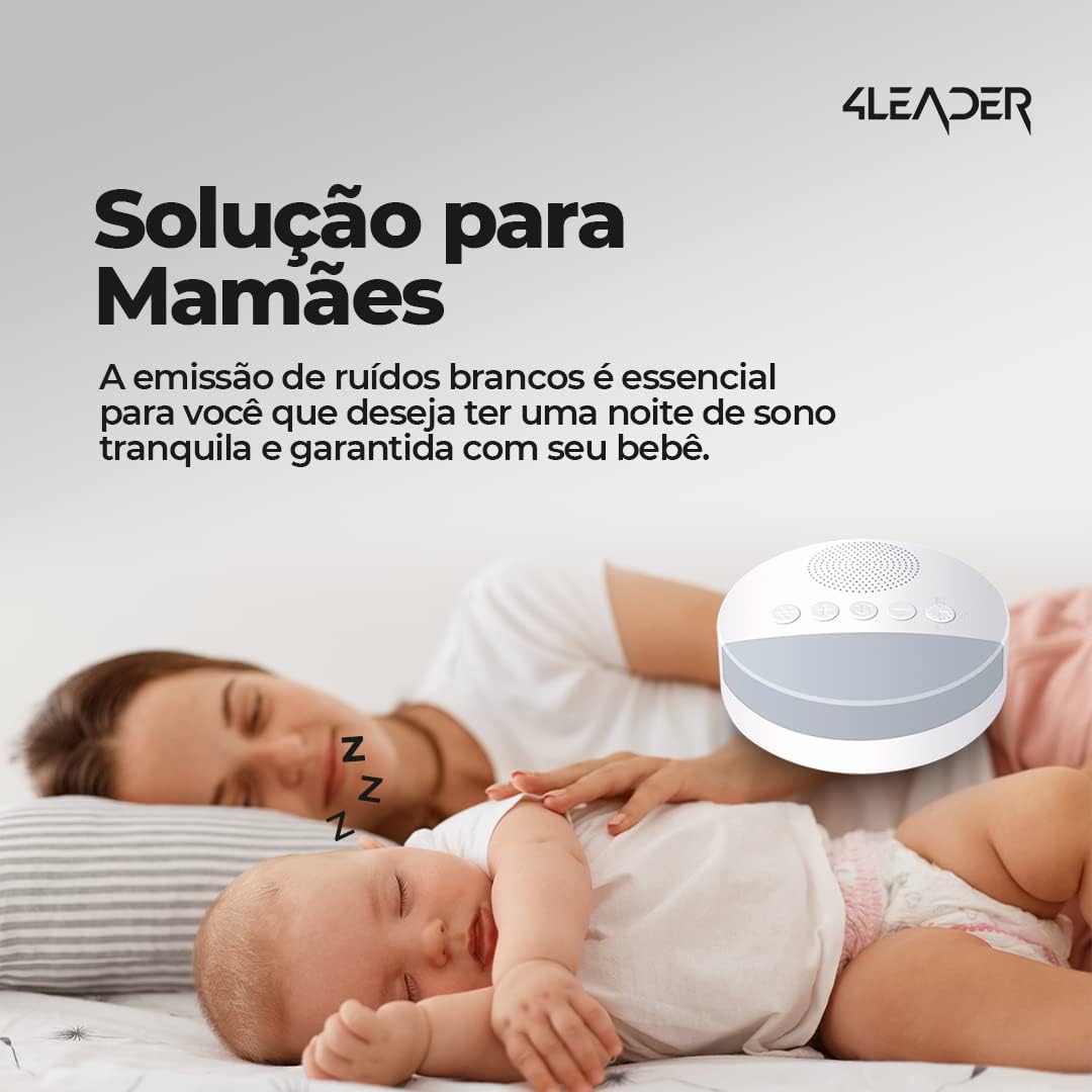 Aparelho de Ruído Branco com Luz de Respiração 4Leader