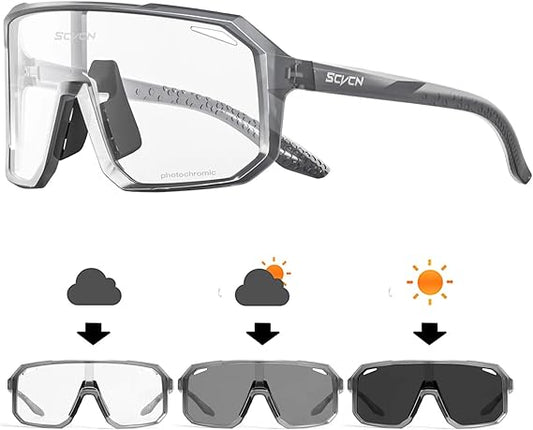 Óculos de Ciclismo 4Leader: Aventure-se com Estilo e Segurança - Proteção UV, Design Esportivo e Conforto para Suas Jornadas Ciclísticas, Atividades ao Ar Livre e Esportes em Geral