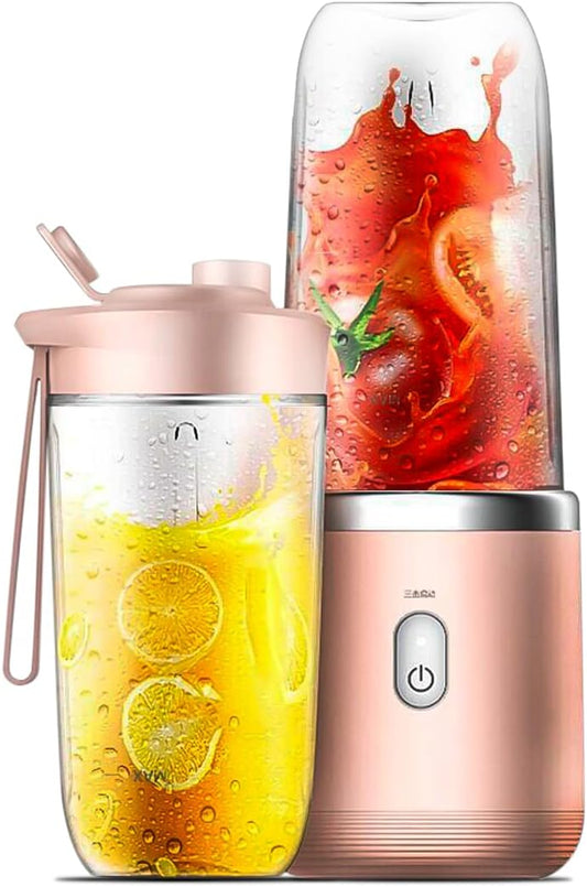 Liquidificador Portátil de Suco e Suplementos 4Leader (ROSA)