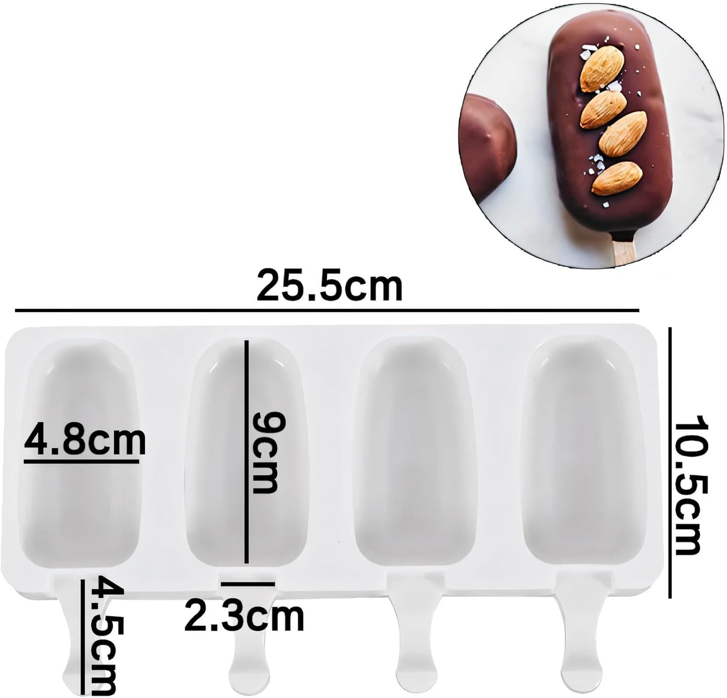Forma de Picolé em Silicone