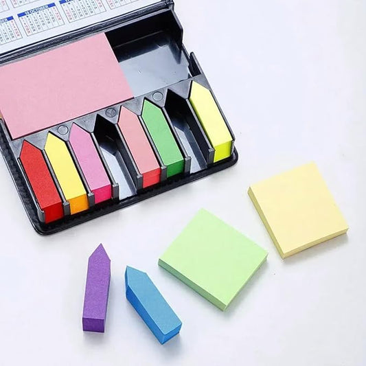 Post-it Marcador de Página Colorido 4Leader, Kit com 2000 Abas Adesivas Removíveis para Livros e Anotações