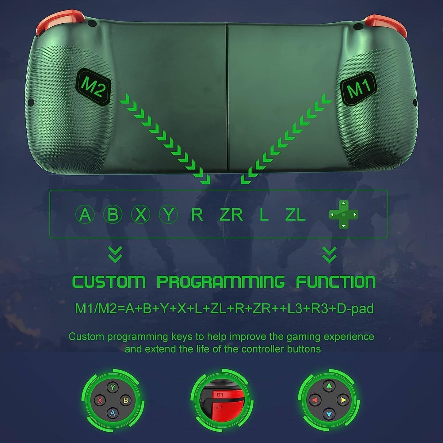 Gamepad para Celular - Controle Sem Fio Bluetooth - Compatível com Android e iOS - 4Leader