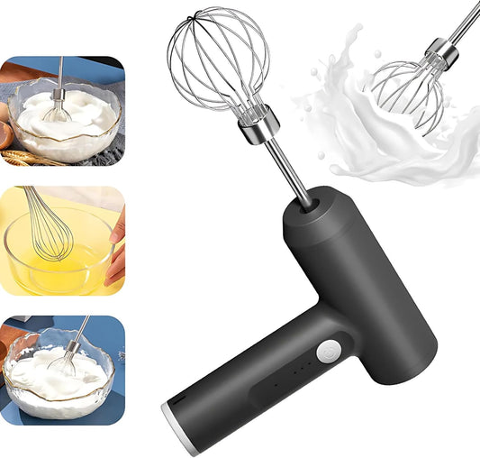 Mixer de Alimentos 4Leader: Processador de Alimentos Portátil em 3 Velocidades - Criando Uma Cozinha Inteligente com Potência e Versatilidade (Preto)