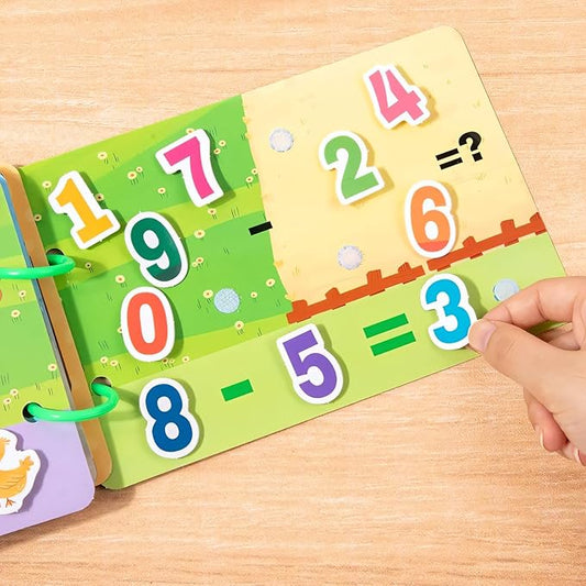 Livro Infantil Montessori 4Leader - Desenvolvimento Cognitivo, 14 Temas em 1, Atividades Educativas para Crianças - Ensinar Formas, Cores, Animais, Alimentos, Matemática Entre Outras Habilidades