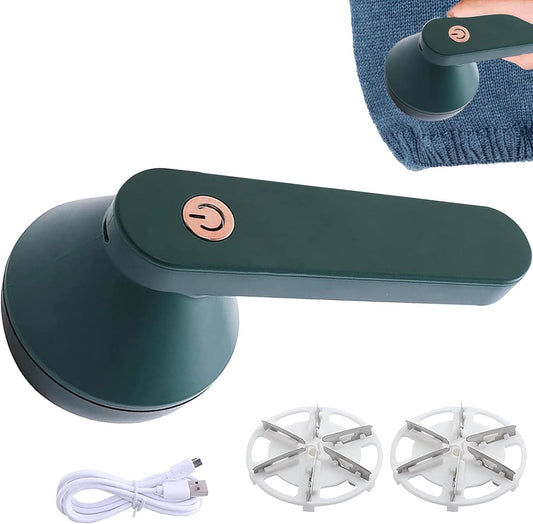 Papa Bolinhas Recarregável 4Leader: Removedor Portátil de Bolinhas e Pelos de Roupa- Mantendo Suas Roupas Sempre Impecáveis e Alinhadas (Verde)