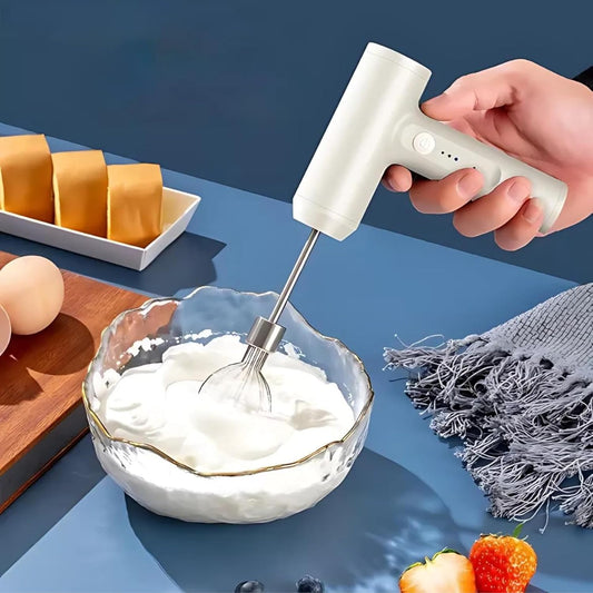 Mixer de Alimentos 4Leader: Processador de Alimentos Portátil em 3 Velocidades - Criando Uma Cozinha Inteligente com Potência e Versatilidade (Branco)