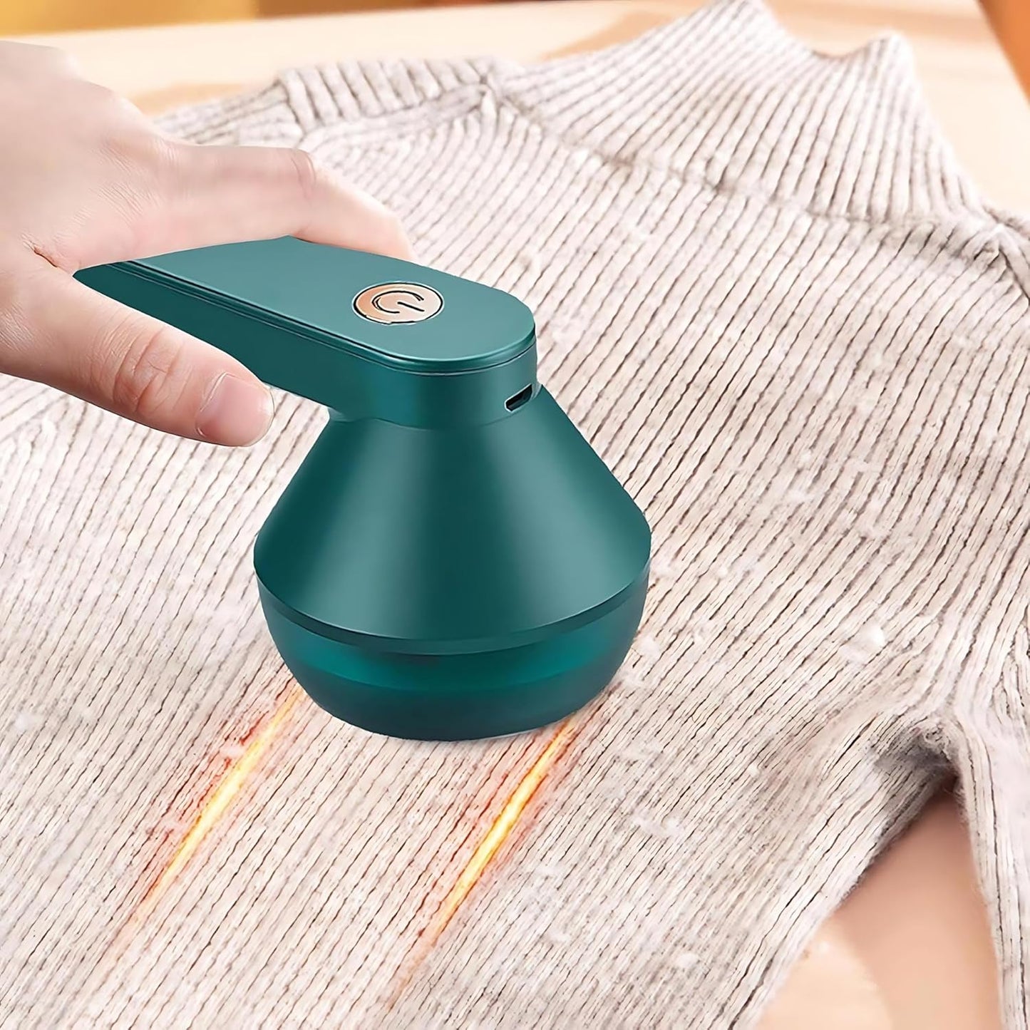 Papa Bolinhas Recarregável 4Leader: Removedor Portátil de Bolinhas e Pelos de Roupa- Mantendo Suas Roupas Sempre Impecáveis e Alinhadas (Verde)