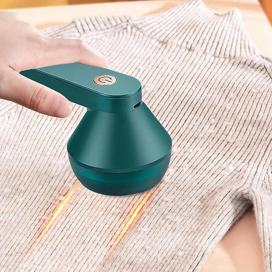 Papa Bolinhas Recarregável 4Leader: Removedor Portátil de Bolinhas e Pelos de Roupa- Mantendo Suas Roupas Sempre Impecáveis e Alinhadas (Verde)