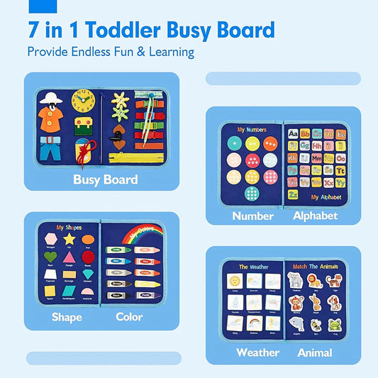 Livro Infantil Montessori (azul)