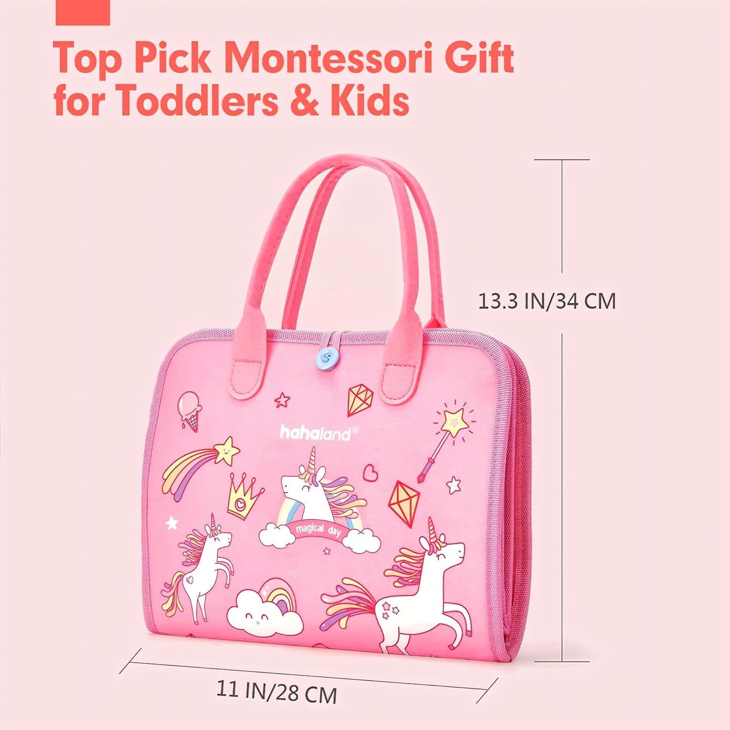 Livro Infantil Montessori (rosa)