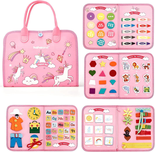 Livro Infantil Montessori (rosa)