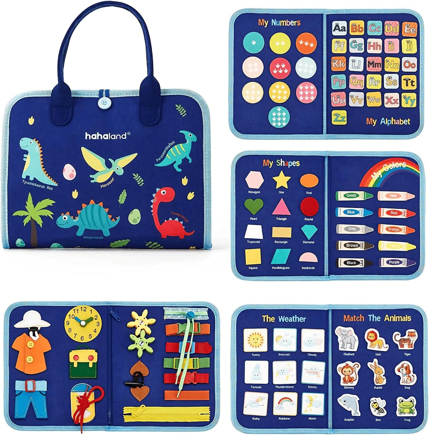 Livro Infantil Montessori (azul)