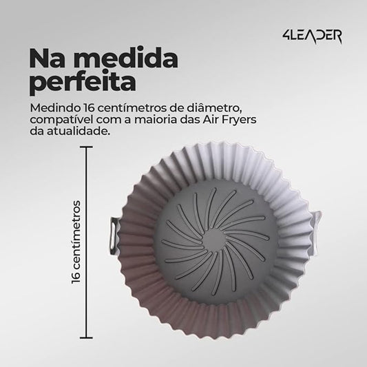 Cesta de Silicone para Air Fryer 4Leader